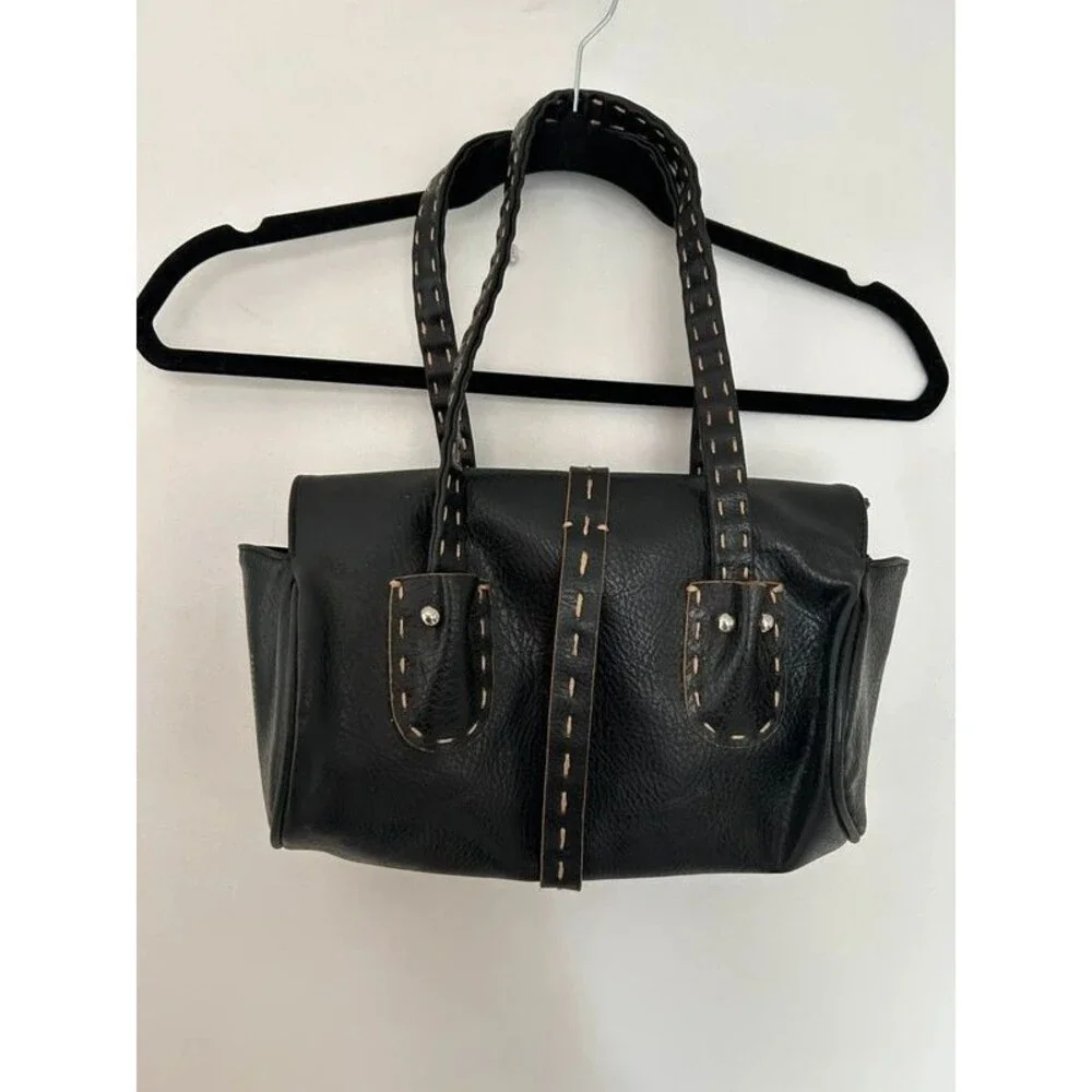 Matt & Nat baguette vegan leather cruelty free buckle strap closure vintage